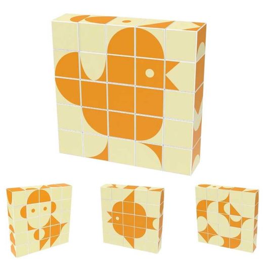 PicassoTiles 25PCS Magnetic Puzzle Game Magic Cube Brain Teaser Set with Free Ideabook 150+ Inspirations, STEM Learning Educational Toy for Kids 3
