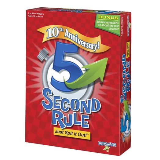 PlayMonster, 5 Second Rule, Board Game, Fast-Paced Family Party Game for Ages 10 and up