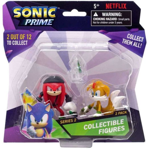 Sonic The Hedgehog Series 2 Collectible Figures Tales & Knuckles Mini Figure 2-Pack