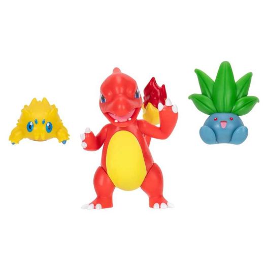 Pokemon Battle Figure 3 Pack - Features 2-Inch Joltik and Oddish and 3-Inch Charmeleon Battle Figures | Pokémon