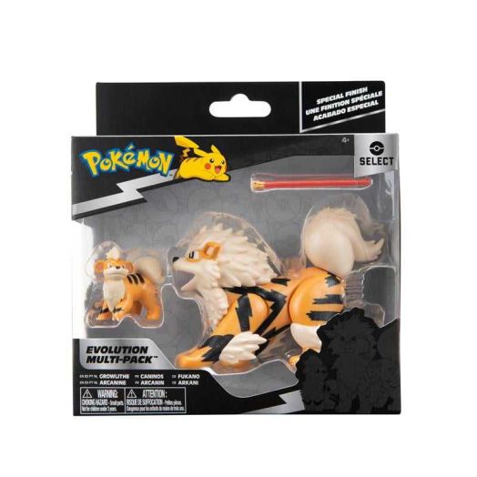 Pokemon Select Evolution Figures, Arcanie, and Growlithe