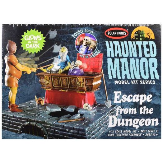 Skill 2 Model Kit Haunted Manor "Escape from the Dungeon" Diorama Set 1/12 Scale Model by Polar Lights