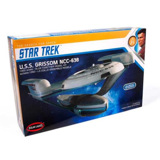 Skill 2 Model Kit U.S.S. Grissom NCC-638 Starship Star Trek III: The Search for Spock (1984) Movie 1/350 Scale by Polar Lights