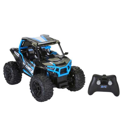 Polaris Rzr 1:14 Scale Radio Control Off-Road Vehicle, Blue, Rechargeable USB Battery