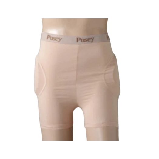 Posey Hipsters Standard Brief, Sewn-In Pads Medium