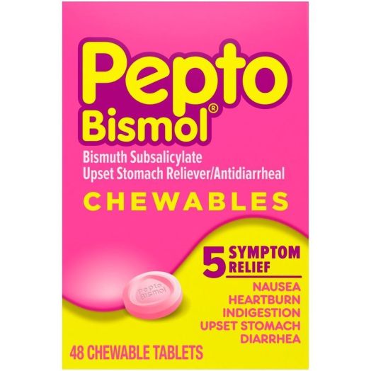 Pepto-Bismol Bismuth Subsalicylate 262 mg Strength Chewable Tablet - 2261535