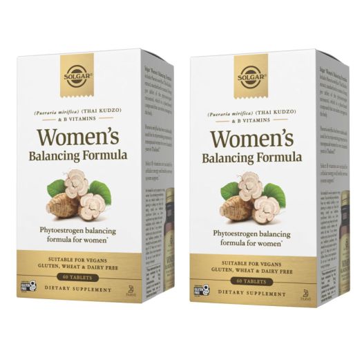 Solgar PM PhytoGen Complex, 60 Tablets - Pack of 2 - Pueraria Mirifica - Balancing Formula for Women, Energy Metabolism, Nervous System Health - Vegan, Gluten and Dairy Free, Kosher - 120 Total Servings