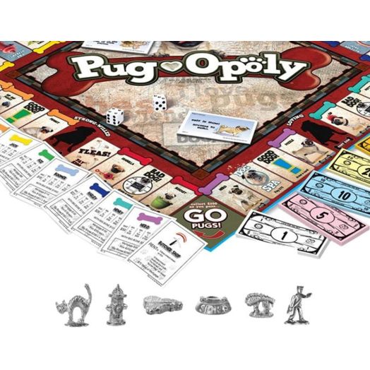 Late for the Sky Pug-opoly Board Game