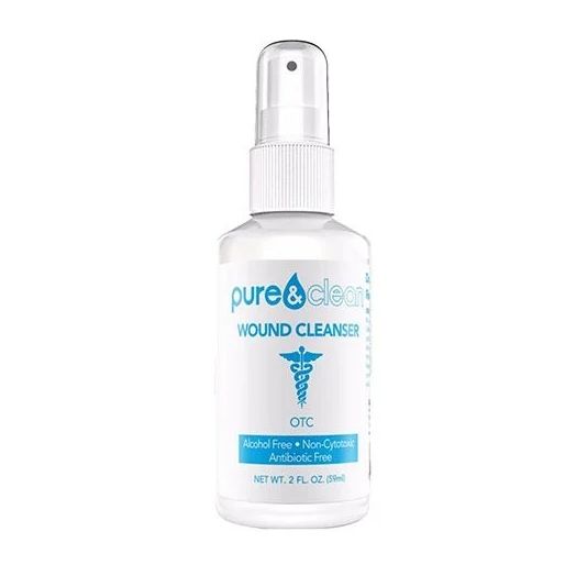 Pure&Clean Wound Cleanser, 8 oz Spray Bottle