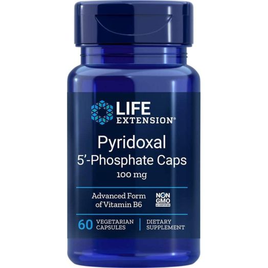 Life Extension Pyridoxal 5-Phosphate 100 Mg Vegetarian Capsules, 60-Count