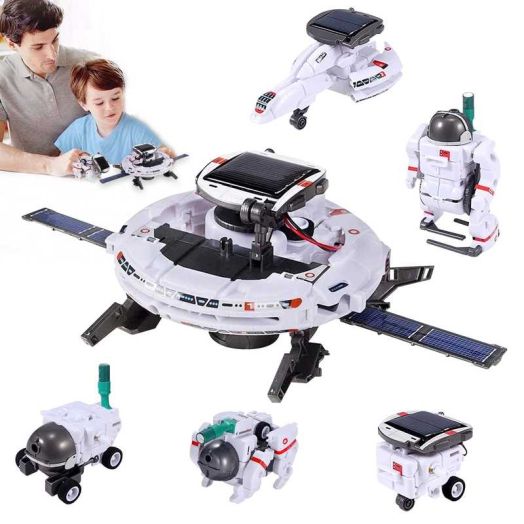 QiShi Solar Robot Toys for Kids, STEM Projects 6-in-1 Science Kits DIY Educational Building Toys, Christmas Birthday Gifts for 8+Year