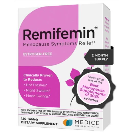 Remifemin Menopause Herbal Supplement, Estrogen Free, 120 Tablets | Remifemin