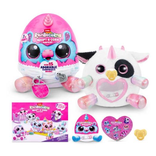Adopt-A-Corn Surprise by ZURU Plush Toy, Collectible Plush, Baby, Surprise Eggs for Girls & Children