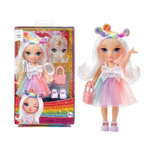 Rainbow High Littles - Opal Raine, Rainbow 5.5" Posable Small Doll with Purse, Magical Pet Unicorn, Toy Gift for Girls Ages 4-12
