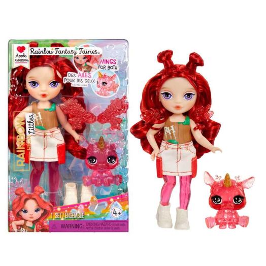 Rainbow High Littles Rainbow Fantasy Fairies Doll- Apple (Red)