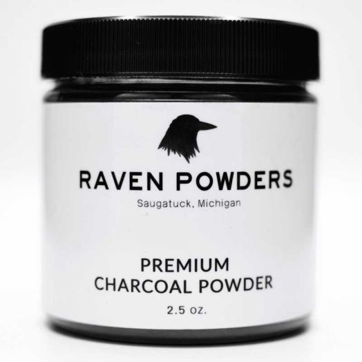 Raven Powders Premium Charcoal Powder for Drawing, Arts, and Crafts 2oz