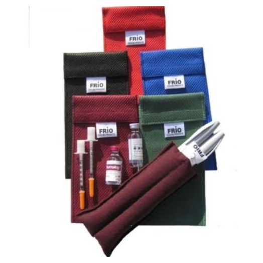 ReadyCare FRIO Duo Pen Cooling Wallet, Red Holds 2 Vials & Syringes