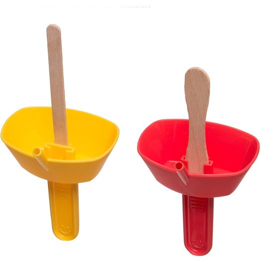 (2-PACK) Relaxus Drip Free Popsicle Holder - Frozen Treats Holder with Straw