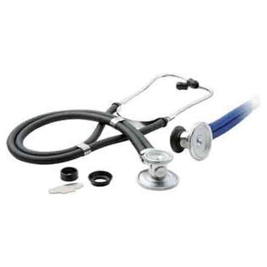 ReliaMed Sprague Rappaport Type Stethoscope, Gray with Accessory Pack