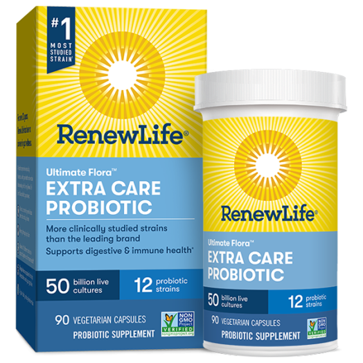 Renew Life - Ultimate Flora Probiotic Extra Care - 50 billion - 90 vegetable capsules