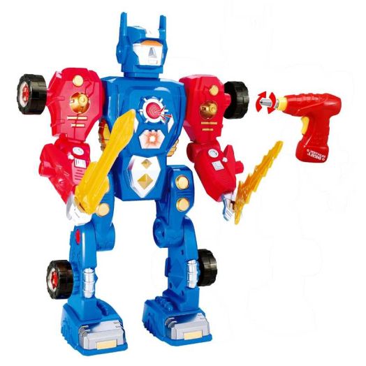 Robotic Revolution Take-A-Part Transformer Robot Building Kit Construction Toy With 31 Pieces