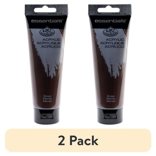 (2 pack) Royal & Langnickel Essentials Acrylic Paint - Brown, 120ml