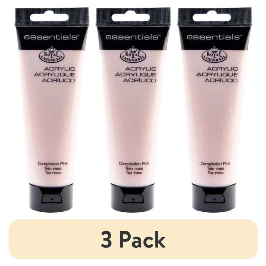 (3 pack) Royal & Langnickel Essentials Acrylic Paint - Complexion Pink, 120ml