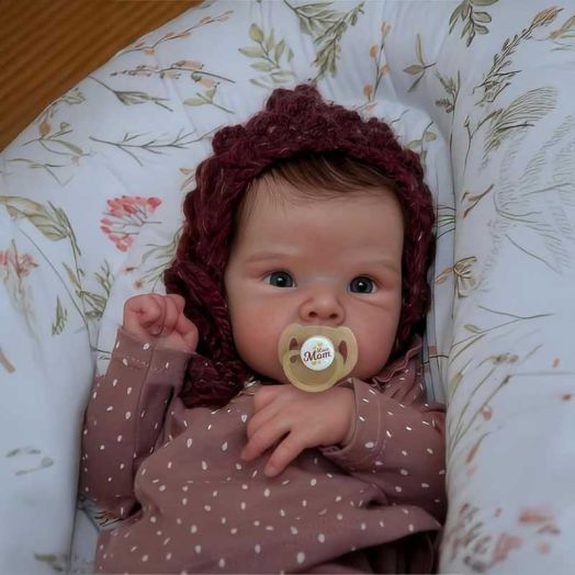 RSG Reborn Dolls 17 Inch Open Eye Soft Cloth Body Real Life Babies Cute Lifelike Handmade Poseable Kids Birthday Gift