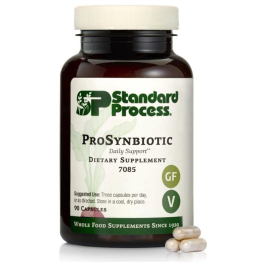 Standard Process - ProSynbiotic - Probiotic and Prebiotic Blend to Support Gut Flora and Overall Intestinal Health, Improves Nutrient Digestion, Gluten Free - 90 Capsules