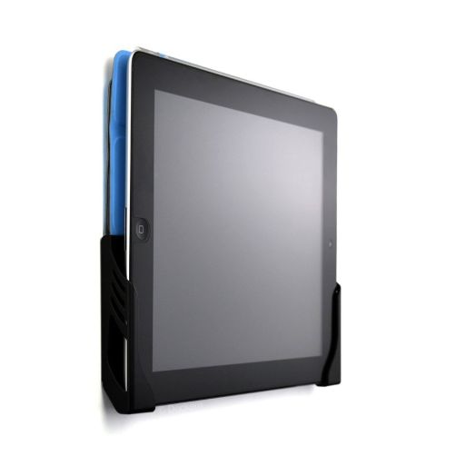 Koala Tablet Wall Mount Dock by Dockem; for iPad 1/2/3/4, Mini, Air, Xperia Z, Samsung Galaxy Tab/Note, Nexus 7/10, and more (Black Brackets, Screw-i