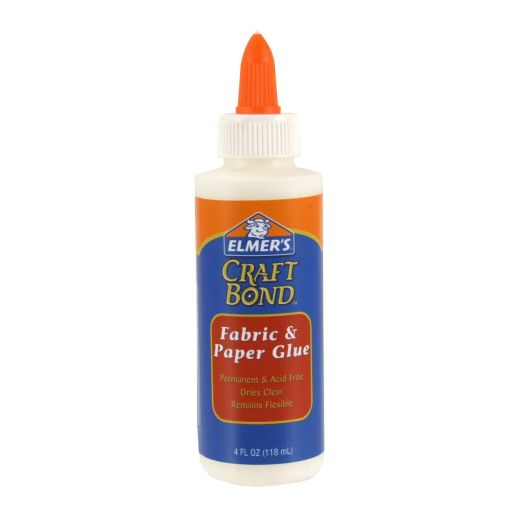 Elmer's Craft Bond Fabric and Paper Glue, 4-Ounce, Clear