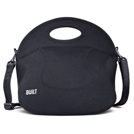 BUILT NY Spicy Relish Designer Neoprene Lunch Tote, Black (LB12-BLK)