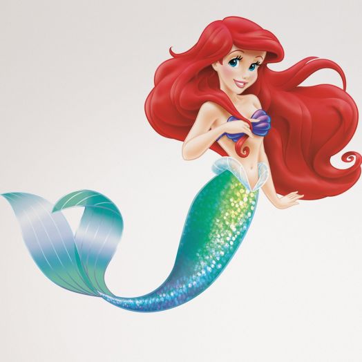 RoomMates RMK2360GM The Little Mermaid Peel and Stick Giant Wall Decals, 1-Pack