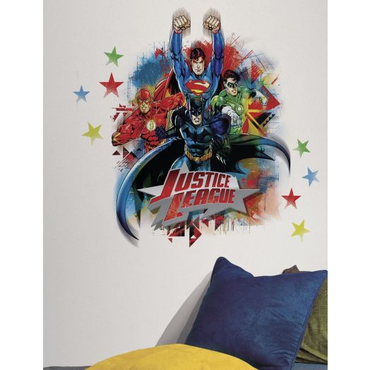 RoomMates RMK2165GM Justice League Peel and Stick Giant Wall Decals