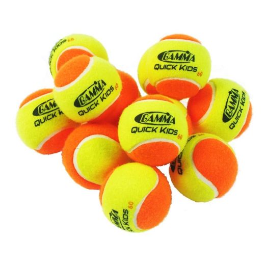 Gamma Quick Kids Tennis Balls - For 60 Foot Court (12 Pack)
