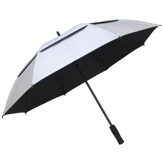RainStoppers Women's 50-Inch Silver Coated Windbuster Golf Umbrella