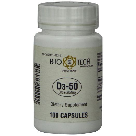 BioTech Pharmacal - D3-50 (50,000 IU) - 100 Count