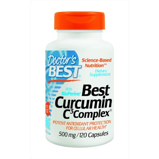 Doctor's Best Curcumin C3 Complex with BioPerine (500 Mg), Capsules, 120-Count