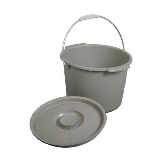 Replacement Commode bucket with Lid, 12 qt. / 2 gallon
