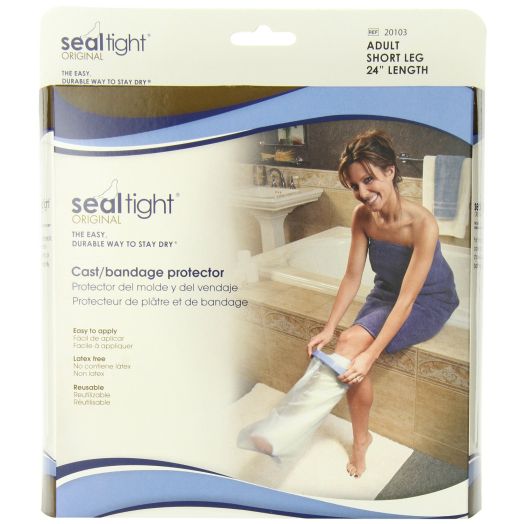 Seal Tight ORIGINAL Cast and Bandage Protector, Best Watertight Protection, Adult Short Leg