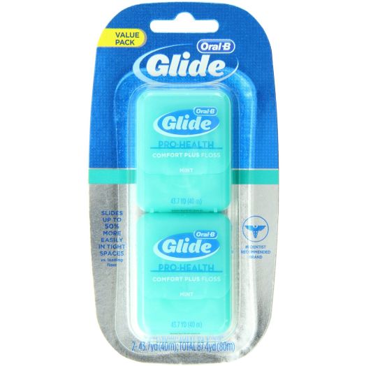 Oral-B Glide Pro-Health Comfort Plus Mint Flavor Floss Twin Pack 80 M