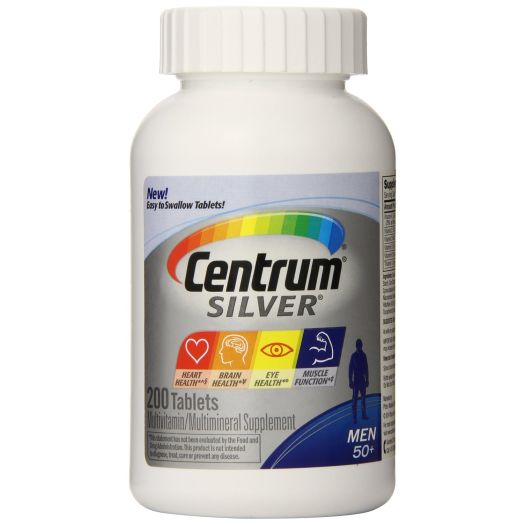 Centrum Silver Multivitamin Supplement, Men 50+, 200 Count