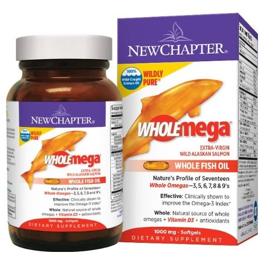 New Chapter Wholemega Whole Fish Oil, 120 Softgels