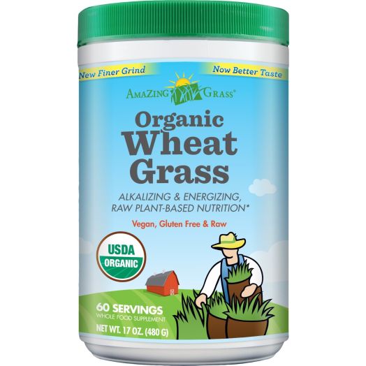 Amazing Grass Organic Wheat Grass Powder, 60 Servings, 17-oz. Container