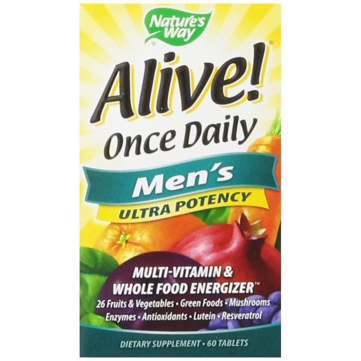 Nature's Way Alive Once Daily Men's Multi Ultra Potency, Tablets, 60-Count