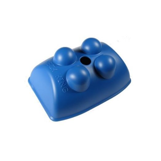 Neck King - Hands-free Trigger Point Self Massage Tool for the Neck and Back (Blue)