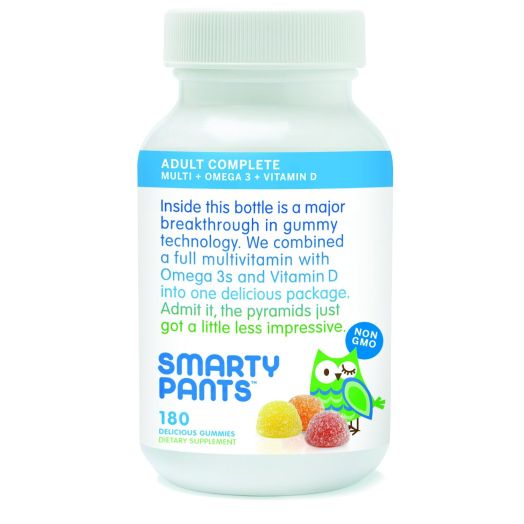SmartyPants Vitamins Adult Gummy Multivitamins Plus Omega 3's Plus Vitamin D 180 Gummies (30 Day Supply)