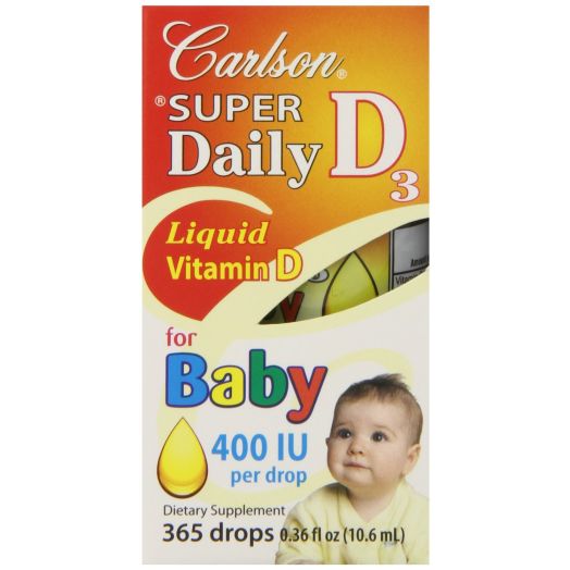 Carlson Labs Carlson Laboratories Super Daily D3 for Baby 400IU Supplement, 10.3 ml, 0.35 Fluid Ounce