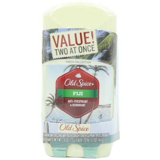 Old Spice Fresh Collection Invisible Solid Fiji Scent Men's Anti-Perspirant and Deodorant Twin Pack 5.2 Oz, Net. Wt.