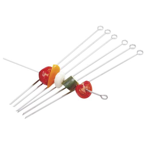 Norpro 1933 12-Inch Stainless Steel Skewers, Set of 6